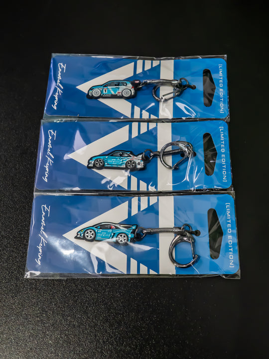 Metal Stamped Enamel Keyring