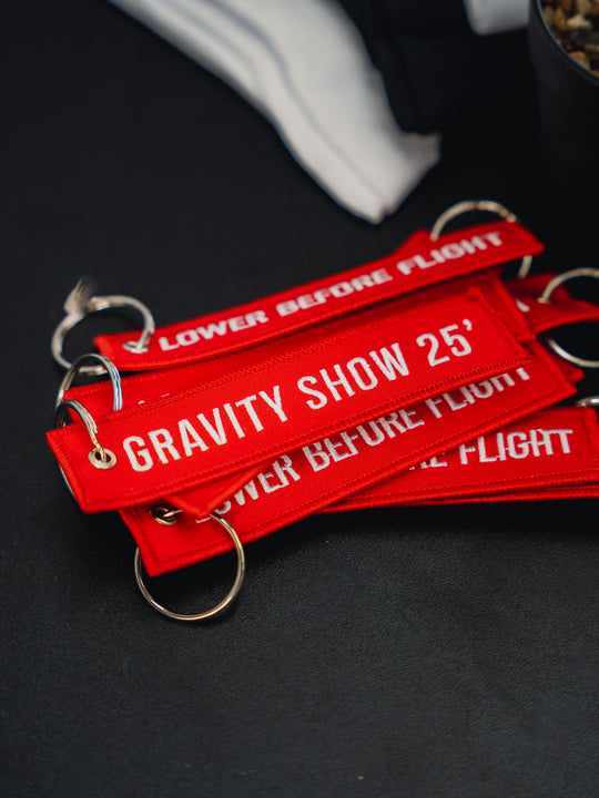 Gravity 25' Lower Before Flight Tag - Red