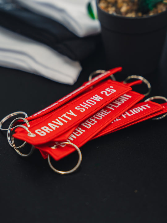 Gravity 25' Lower Before Flight Tag - Red