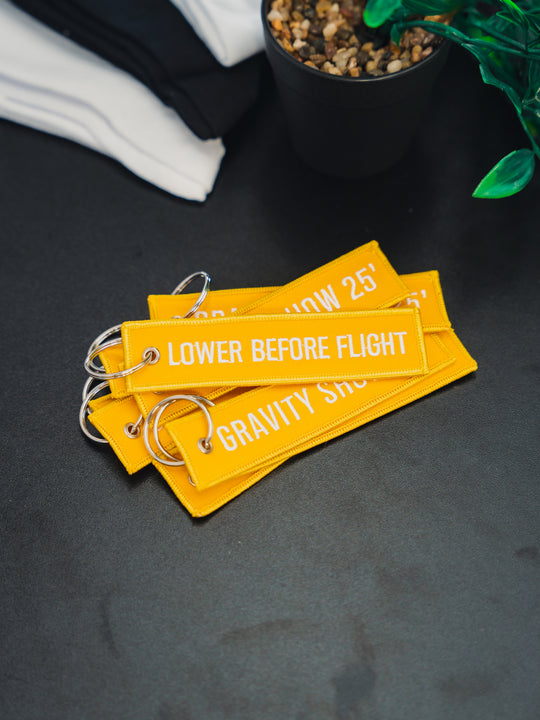 Gravity 25' Lower Before Flight Tag - Yellow