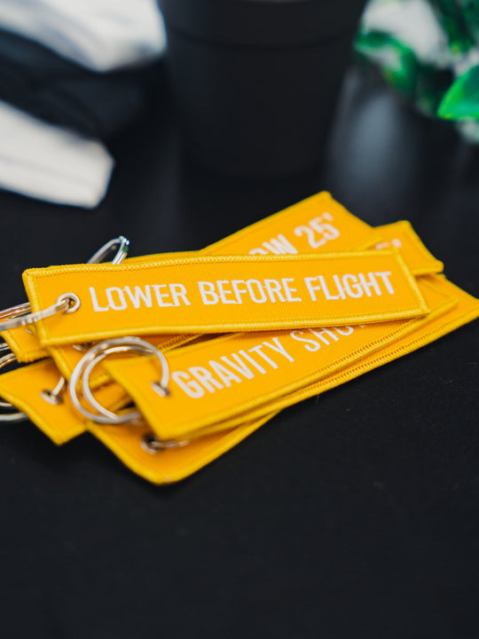 Gravity 25' Lower Before Flight Tag - Yellow
