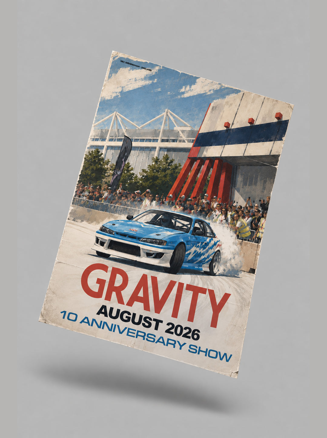 Gravity 2026 Nissan S14 Drift Car Poster
