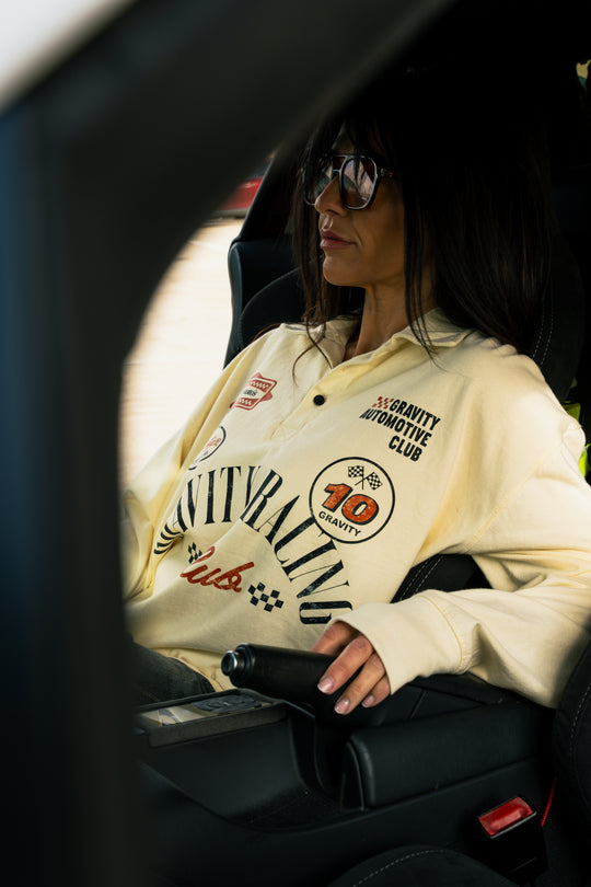 Racing Club Long Sleeve Polo - Cream