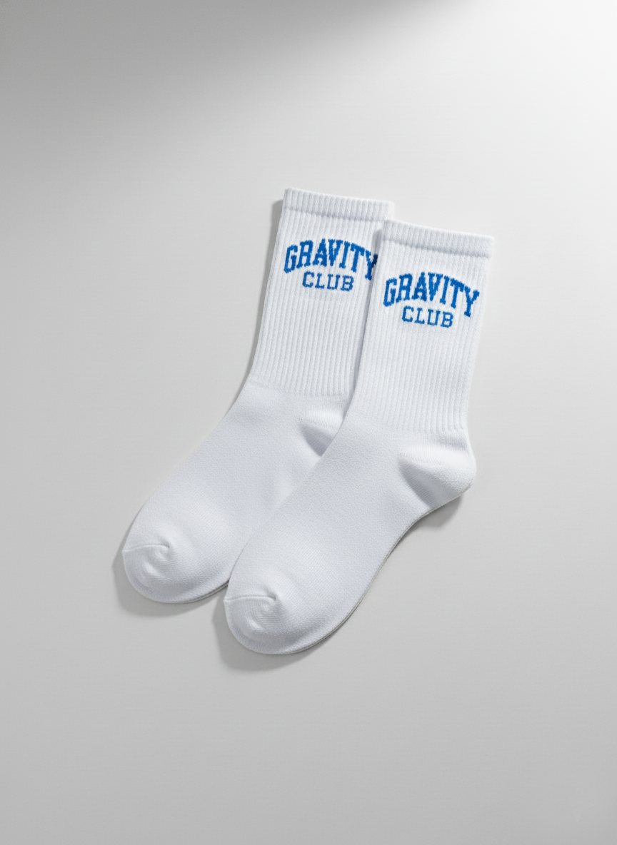 Gravity Club Socks - White/Blue