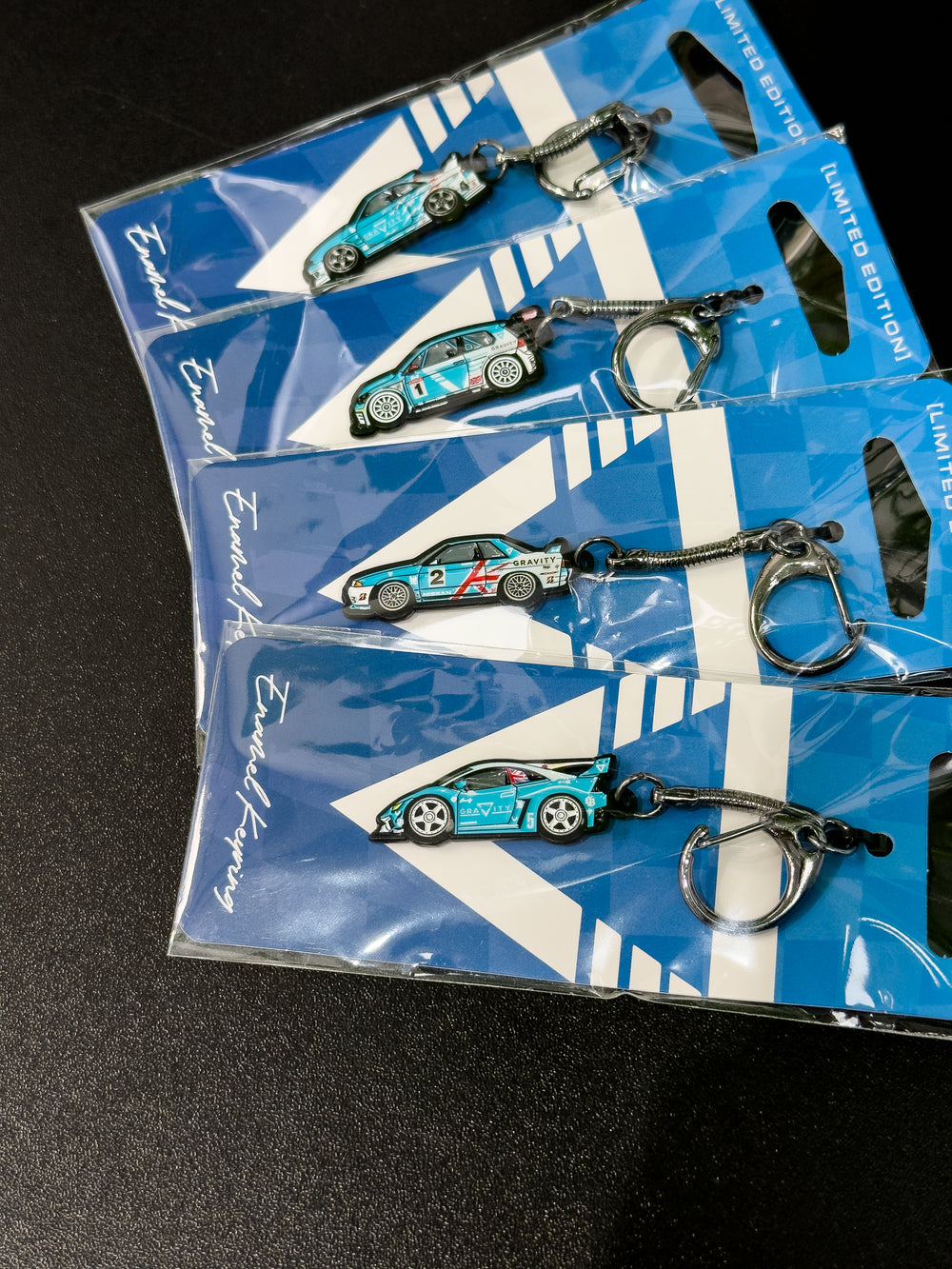 Metal Stamped Enamel Keyring