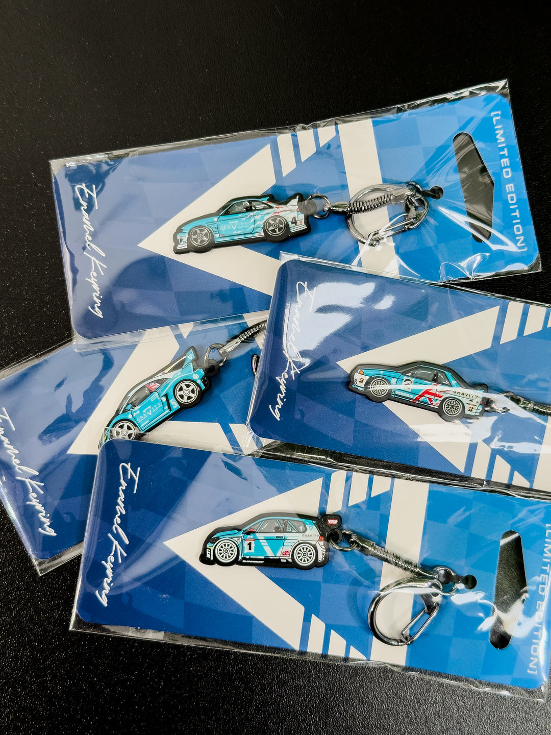 Metal Stamped Enamel Keyring