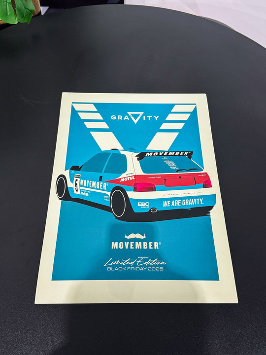 Gravity X Movember Saxo Poster