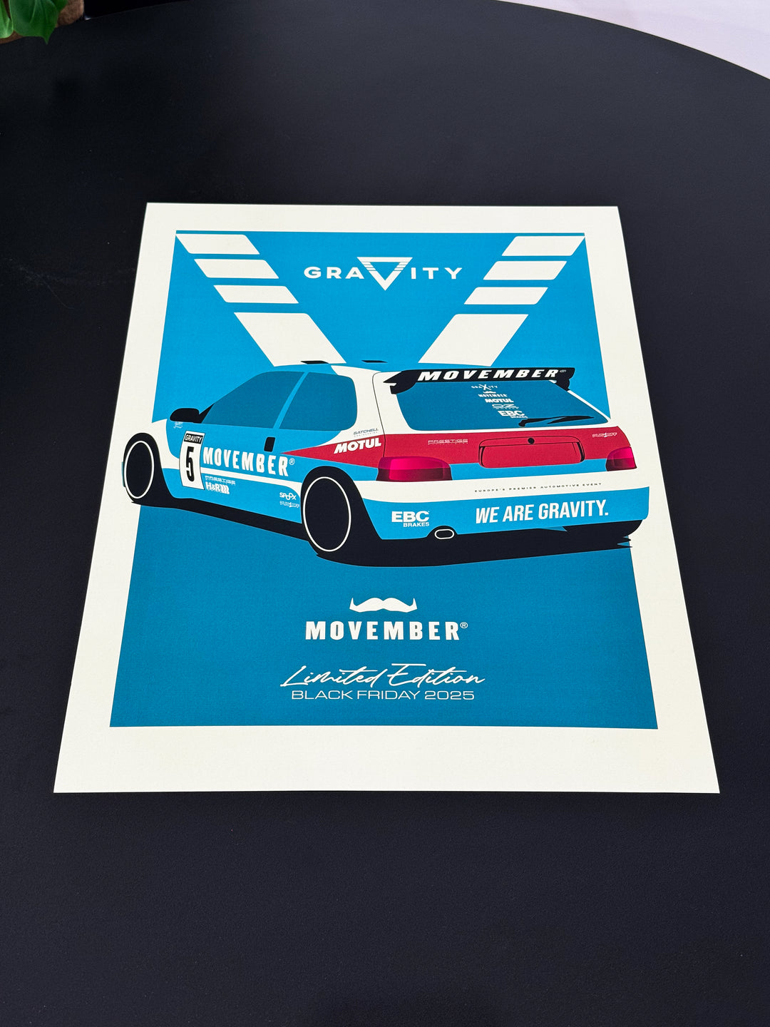 Gravity X Movember Saxo Poster