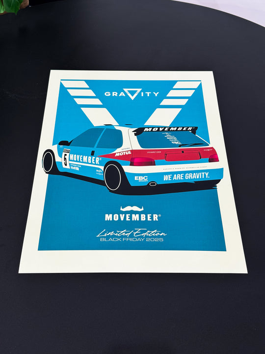 Gravity X Movember Saxo Poster