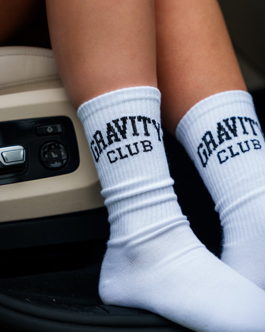 Gravity Club Socks - White