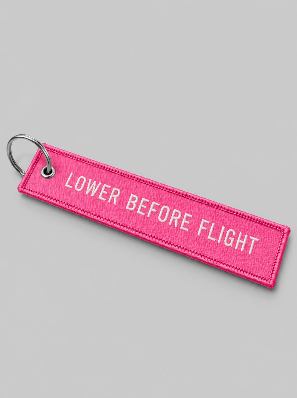 Lower Before Flight Tag - Bubblegum Pink