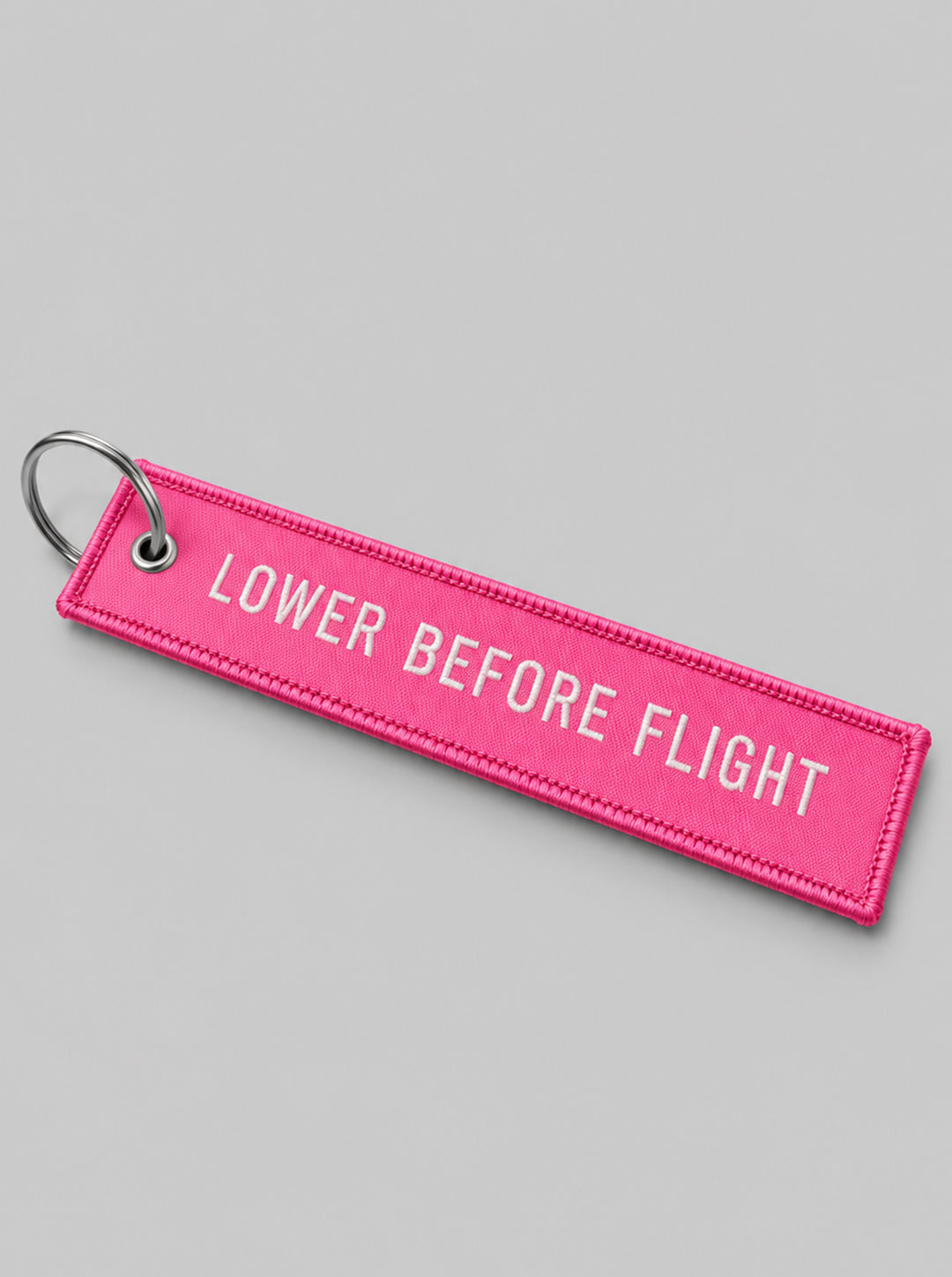 Lower Before Flight Tag - Bubblegum Pink