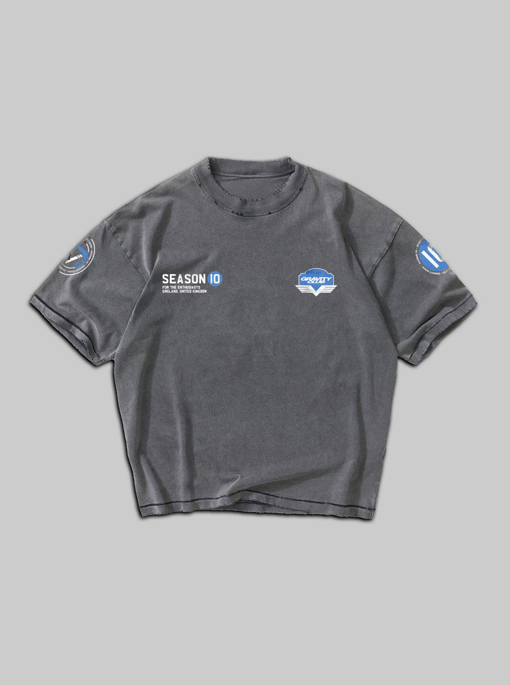 Decennium T-Shirt Washed Grey