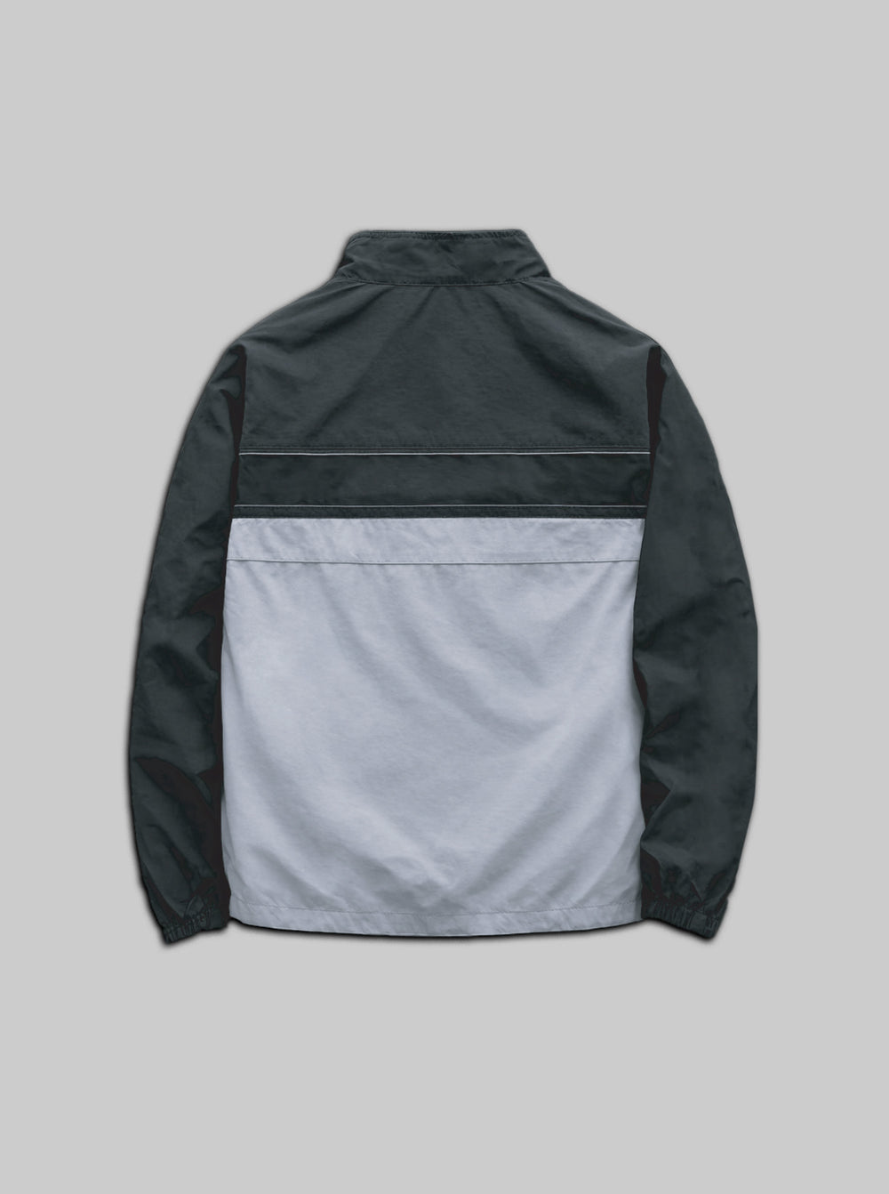 Two Tone Windbreaker Jacket - Grey / Black